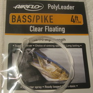  4 ft (1.2 m) polylider bass/pike 24 lb (10.9 kg) clear floating  Airflo